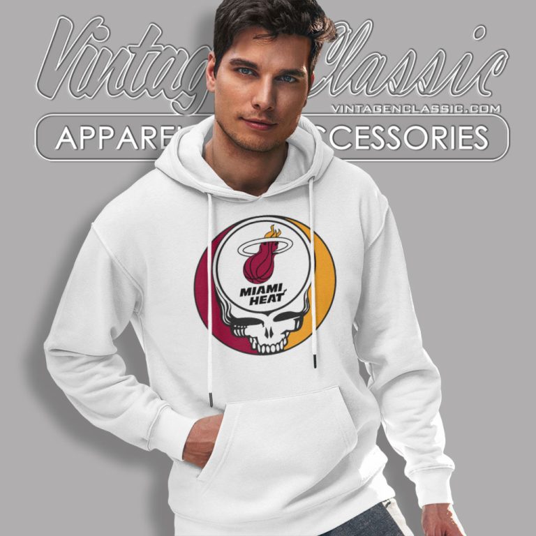 Miami Heat Grateful Dead Steal Your Face Hoodie Miami Heat Grateful Dead Steal Your Face Hoodie