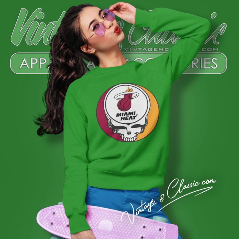 Miami Heat Grateful Dead Steal Your Face Sweatshirt Miami Heat Grateful Dead Steal Your Face Sweatshirt