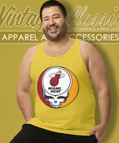 Miami Heat Grateful Dead Steal Your Face Tank Top Racerback