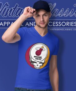 Miami Heat Grateful Dead Steal Your Face V Neck TShirt