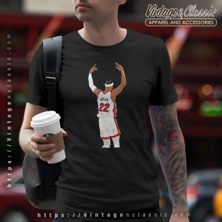 Miami Heat Jimmy Butler Celebration Sketch Active T Shirt Miami Heat Jimmy Butler Celebration Sketch Active T Shirt