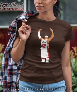 Miami Heat Jimmy Butler Celebration Sketch Active Women TShirt