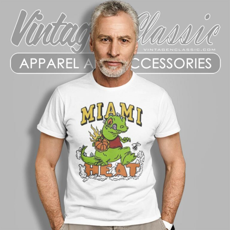 Miami Heat Rugrats Reptar T Shirt Miami Heat Rugrats Reptar T Shirt