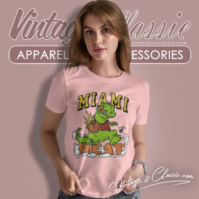 Miami Heat Rugrats Reptar Women T Shirt Miami Heat Rugrats Reptar Women T Shirt