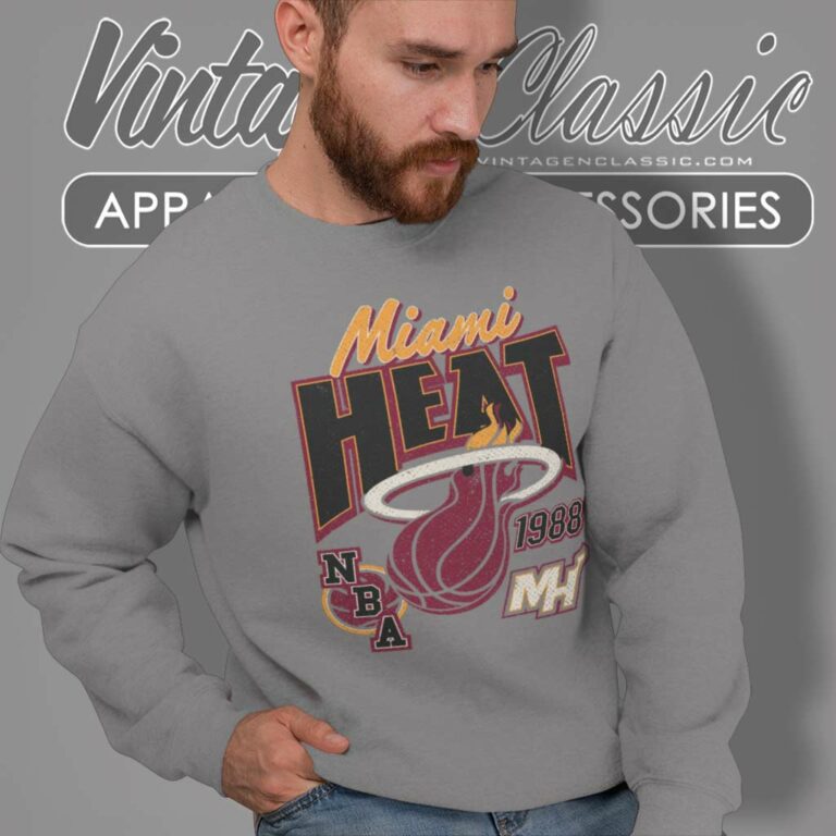 Miami Heat Stonewash 1988 Sweatshirt Miami Heat Stonewash 1988 Sweatshirt