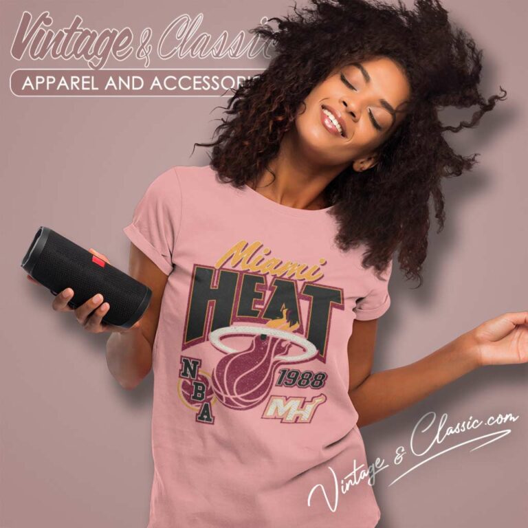 Miami Heat Stonewash 1988 Women TShirt Miami Heat Stonewash 1988 Women TShirt