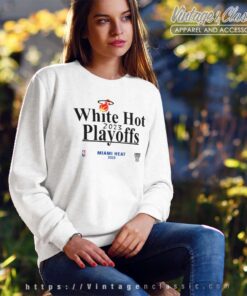 Miami Heat White Hot 2023 Playoffs Sweatshirt