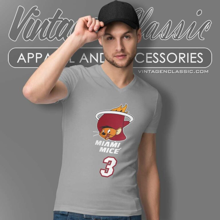 Miami Heat X Speedy Gonzales Looney Tunes V Neck TShirt Miami Heat X Speedy Gonzales Looney Tunes V Neck TShirt