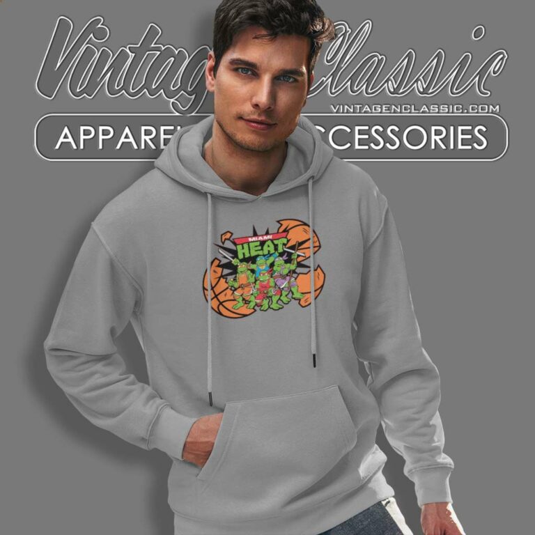 Miami Heat X Teenage Mutant Ninja Turtles Hoodie Miami Heat X Teenage Mutant Ninja Turtles Hoodie