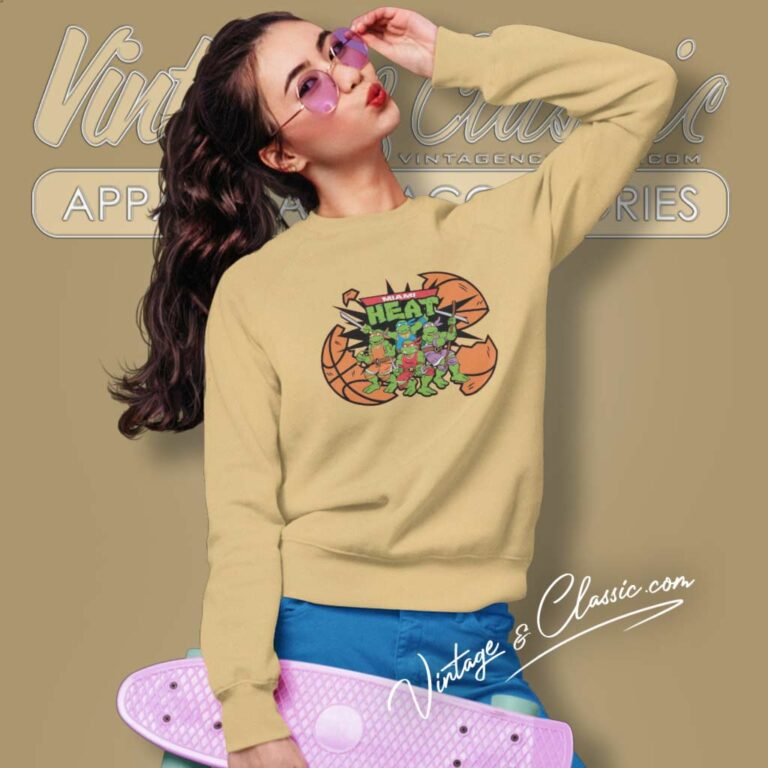 Miami Heat X Teenage Mutant Ninja Turtles Sweatshirt Miami Heat X Teenage Mutant Ninja Turtles Sweatshirt