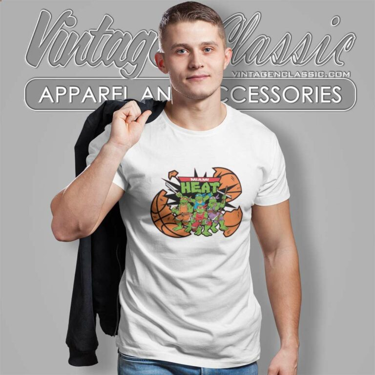 Miami Heat X Teenage Mutant Ninja Turtles T Shirt Miami Heat X Teenage Mutant Ninja Turtles T Shirt