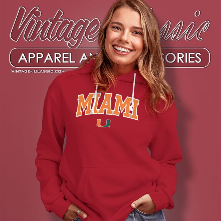 Miami Hurricanes Green Twill Arch Hoodie Miami Hurricanes Green Twill Arch Hoodie