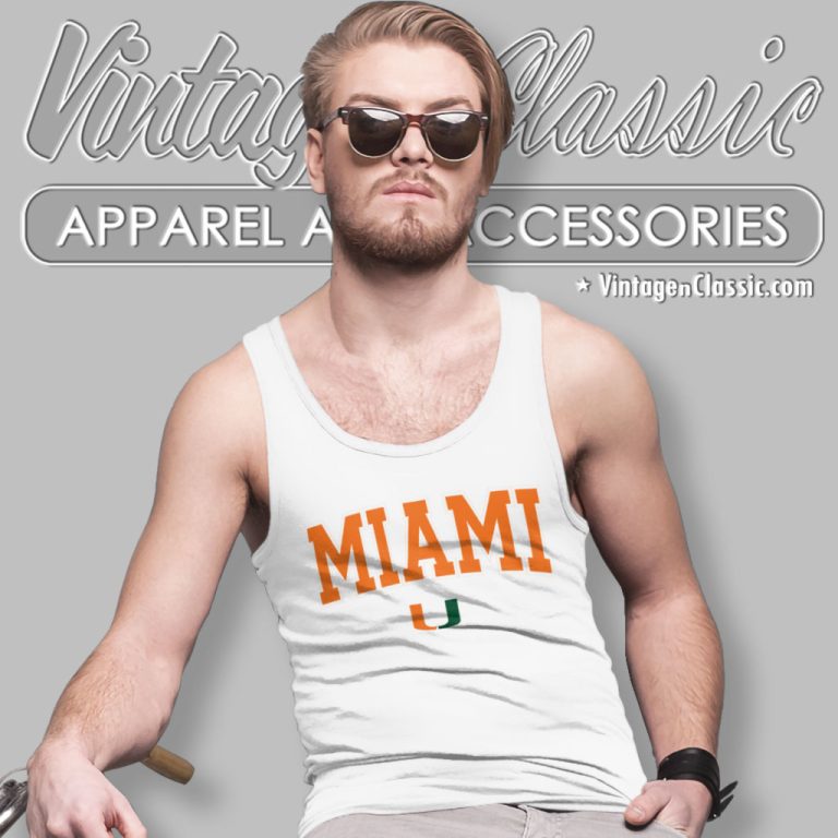 Miami Hurricanes Green Twill Arch Tank Top Racerback Miami Hurricanes Green Twill Arch Tank Top Racerback