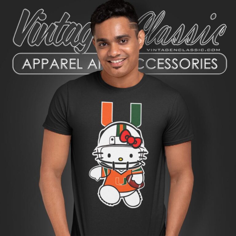 Miami Hurricanes Hello Kitty T Shirt Miami Hurricanes Hello Kitty T Shirt