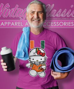 Miami Hurricanes Hello Kitty V Neck TShirt