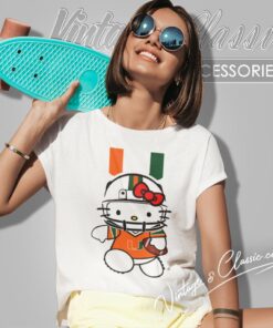 Miami Hurricanes Hello Kitty Women T Shirt