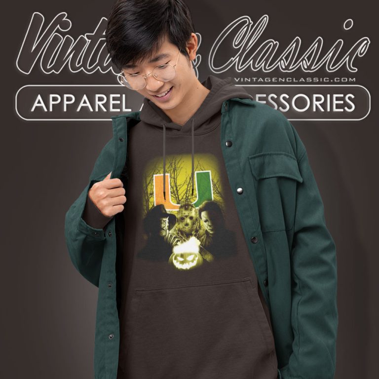 Miami Hurricanes Shirt The Stab Four Halloween Pumpkin Hoodie Miami Hurricanes Shirt The Stab Four Halloween Pumpkin Hoodie