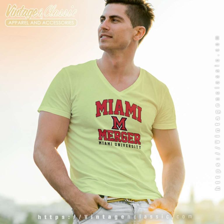 Miami Mergers Miami University V Neck TShirt Miami Mergers Miami University V Neck TShirt