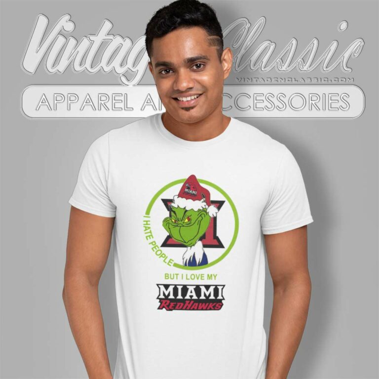 Miami Redhawks Ncaa Christmas Grinch Shirt I Hate People But I Love My Miami Redhawks T Shirt Miami Redhawks Ncaa Christmas Grinch Shirt I Hate People But I Love My Miami Redhawks T Shirt