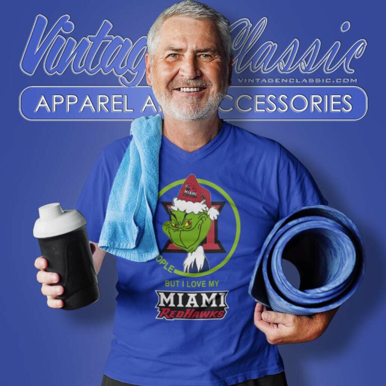 Miami Redhawks Ncaa Christmas Grinch Shirt I Hate People But I Love My Miami Redhawks V Neck TShirt Miami Redhawks Ncaa Christmas Grinch Shirt I Hate People But I Love My Miami Redhawks V Neck TShirt