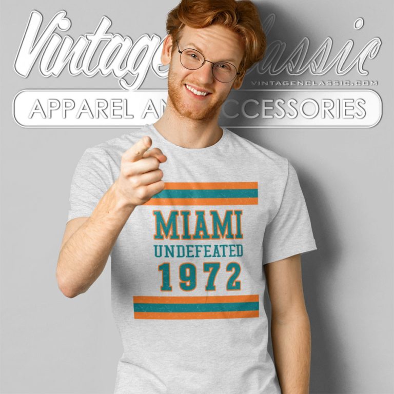 Miami Shirt 1972 Vintage Undefeated Football T Shirt Miami Shirt 1972 Vintage Undefeated Football T Shirt