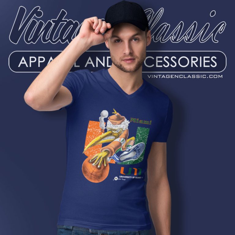 Miami Shirt American Football Basketball Team University Of Miami Merch V Neck TShirt Miami Shirt American Football Basketball Team University Of Miami Merch V Neck TShirt
