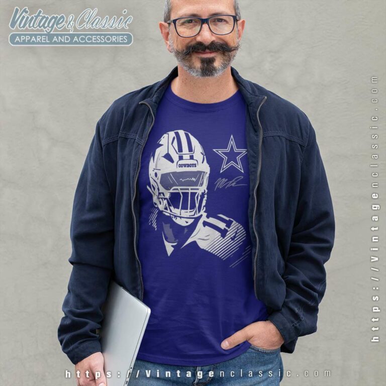 Micah Parsons Shirt Dallas Cowboys Player Signature Long Sleeve Tee Micah Parsons Shirt Dallas Cowboys Player Signature Long Sleeve Tee