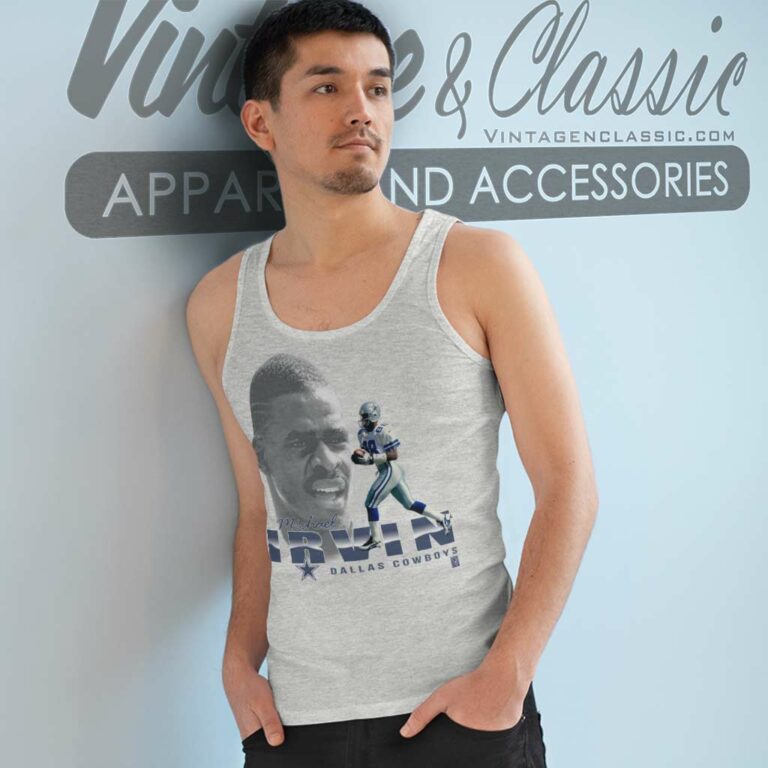 Michael Irvin Dallas Cowboys Tank Top Racerback Michael Irvin Dallas Cowboys Tank Top Racerback