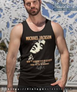 Michael Jackson 60th Anniversary 1964 2024 Thank You For The Memories Tank Top Racerback