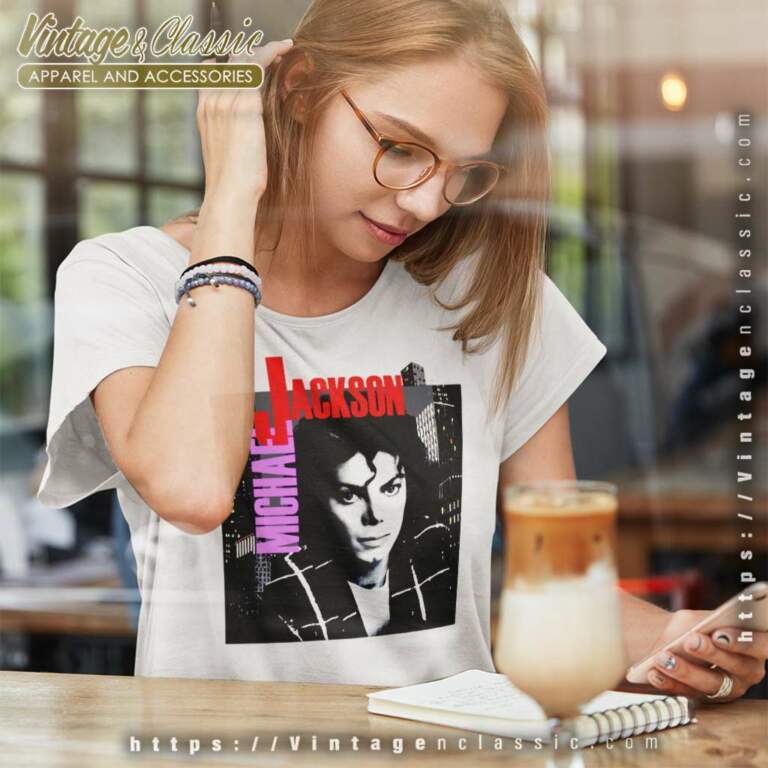 Michael Jackson Bad Tour 1988 Women TShirt Michael Jackson Bad Tour 1988 Women TShirt