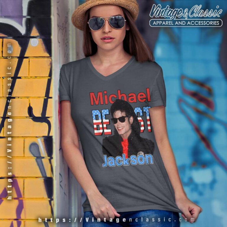 Michael Jackson Best 90s V Neck TShirt Michael Jackson Best 90s V Neck TShirt
