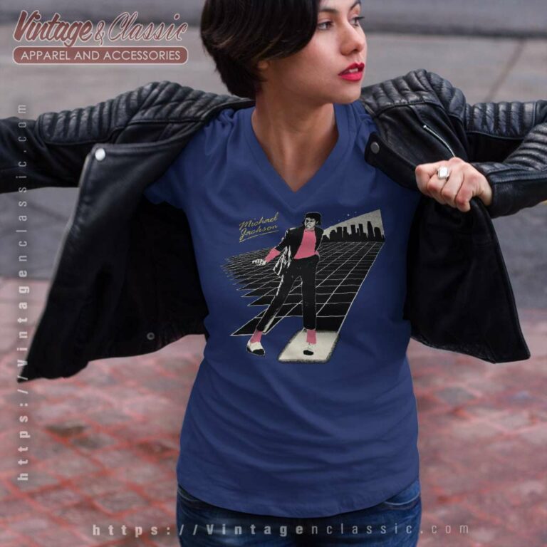 Michael Jackson Billie Jean V Neck TShirt Michael Jackson Billie Jean V Neck TShirt