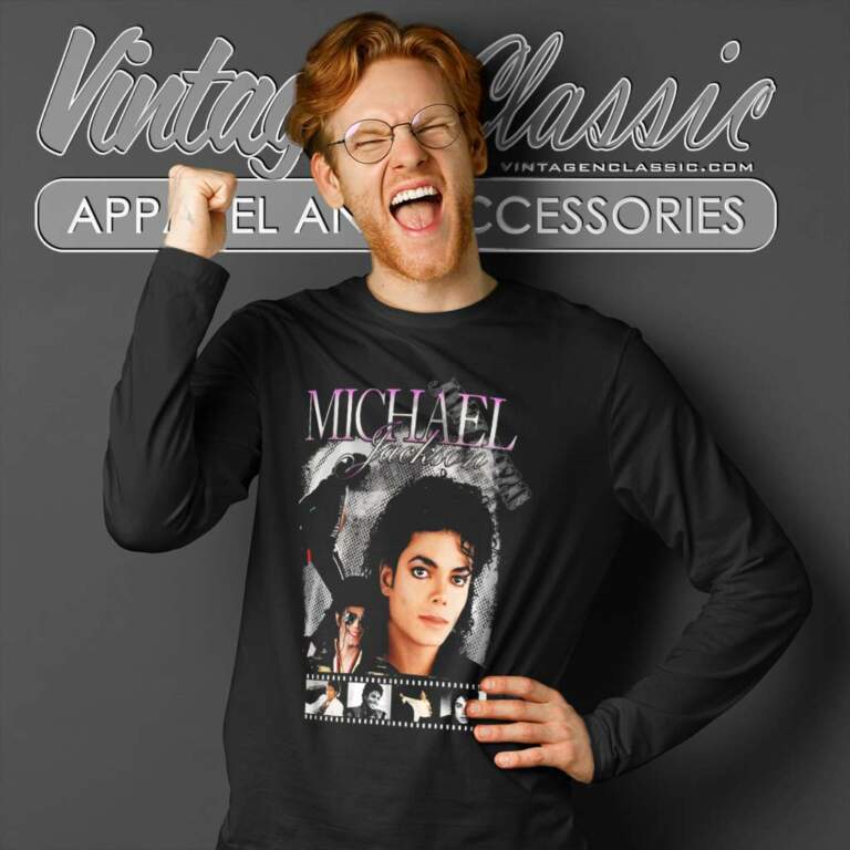Michael Jackson King Of Pop Long Sleeve Tee Michael Jackson King Of Pop Long Sleeve Tee