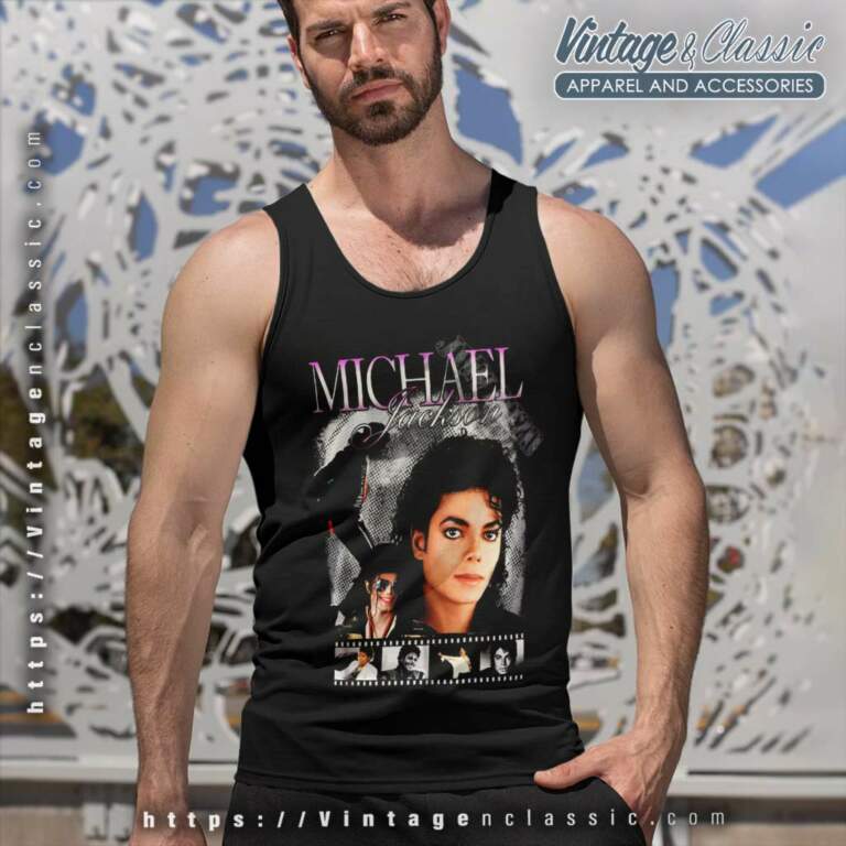Michael Jackson King Of Pop Tank Top Racerback Michael Jackson King Of Pop Tank Top Racerback