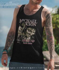 Michael Jackson King Of Pop Tank Top Racerback