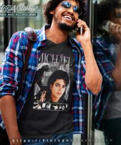 Michael Jackson King Of Pop V Neck TShirt