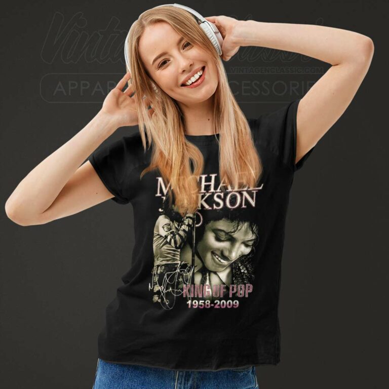 Michael Jackson King Of Pop Women TShirt Michael Jackson King Of Pop Women TShirt