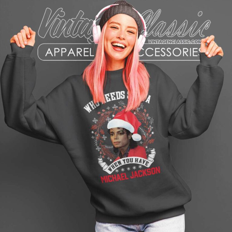Michael Jackson Merry Christmas Sweatshirt Michael Jackson Merry Christmas Sweatshirt