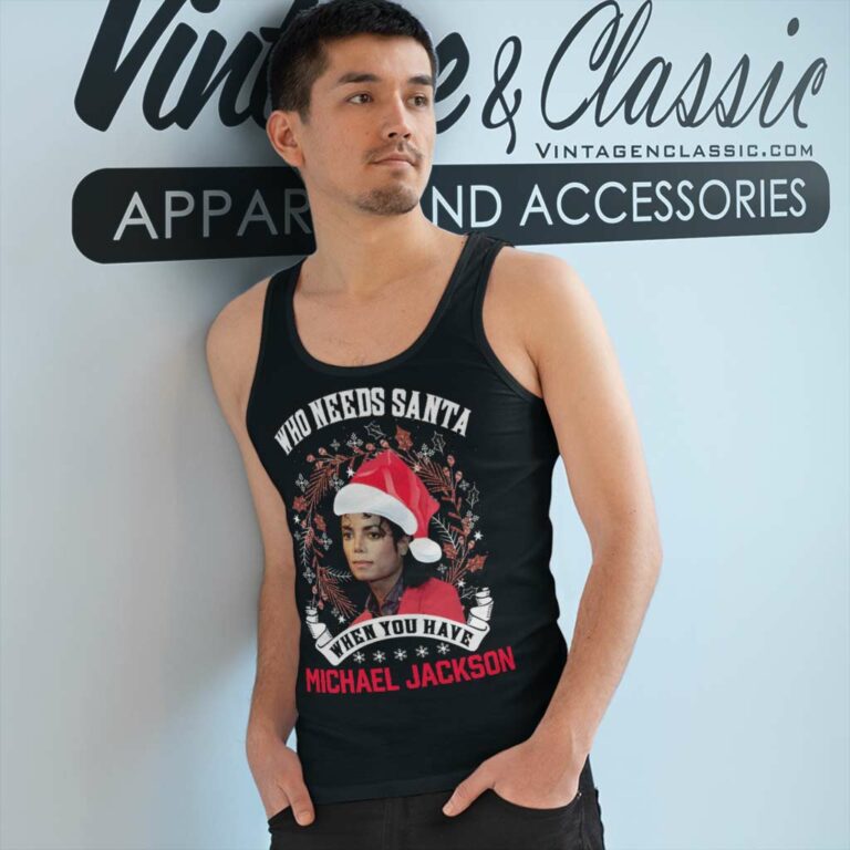 Michael Jackson Merry Christmas Tank Top Racerback Michael Jackson Merry Christmas Tank Top Racerback