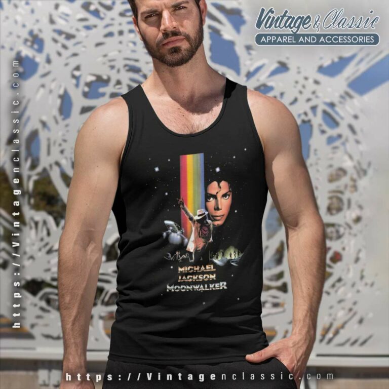 Michael Jackson Moonwalker Tank Top Racerback Michael Jackson Moonwalker Tank Top Racerback