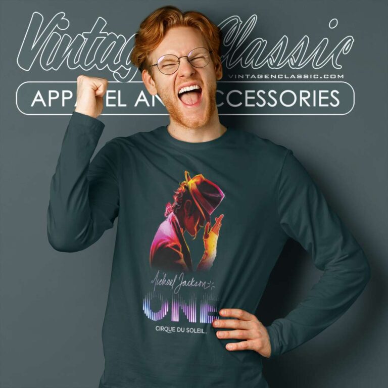 Michael Jackson One Cirque Du Soleil Shirt Long Sleeve Tee Michael Jackson One Cirque Du Soleil Shirt Long Sleeve Tee