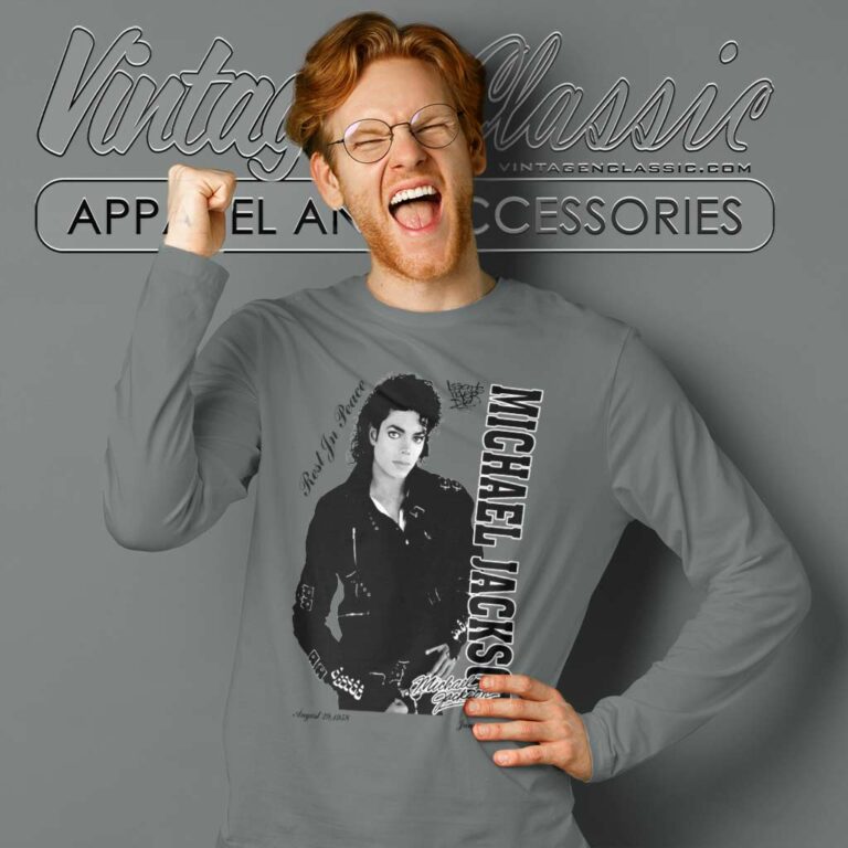 Michael Jackson Rest In Peace Long Sleeve Tee Michael Jackson Rest In Peace Long Sleeve Tee