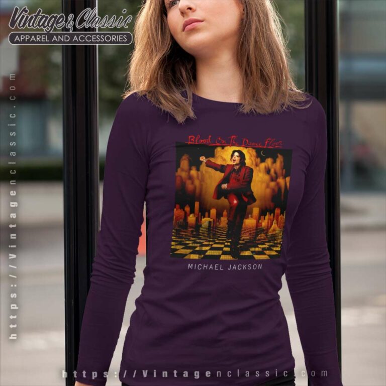 Michael Jackson Shirt Blood On The Dance Floor Long Sleeve Tee Michael Jackson Shirt Blood On The Dance Floor Long Sleeve Tee