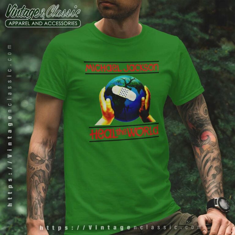 Michael Jackson Shirt Heal The World Tour T Shirt Michael Jackson Shirt Heal The World Tour T Shirt