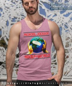 Michael Jackson Shirt Heal The World Tour Tank Top Racerback