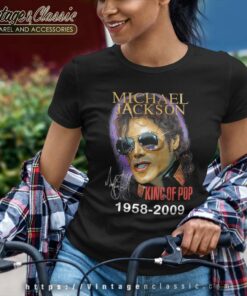 Michael Jackson Shirt King Of Pop 1958 2009 Women TShirt