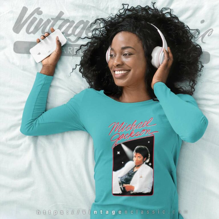 Michael Jackson Shirt King Of Pop Long Sleeve Tee Michael Jackson Shirt King Of Pop Long Sleeve Tee