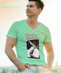 Michael Jackson Shirt King Of Pop V Neck TShirt