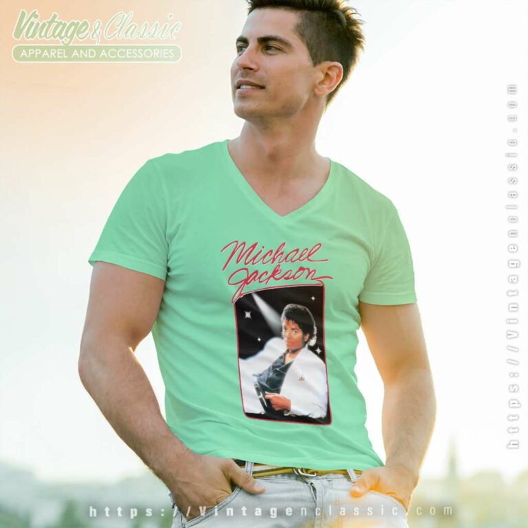 Michael Jackson Shirt King Of Pop V Neck TShirt Michael Jackson Shirt King Of Pop V Neck TShirt