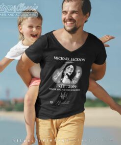 Michael Jackson Shirt Thank You For The Memories V Neck TShirt